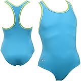 Speedo 1pc Solid Piped Racerback Girls