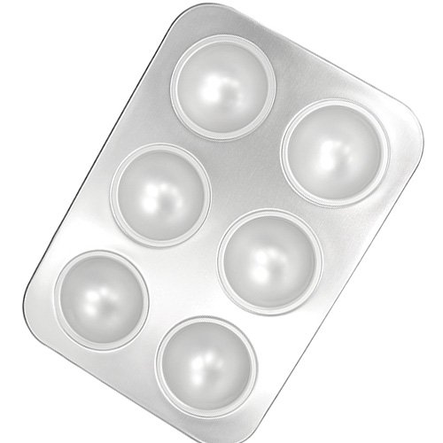 Fat Daddio's Hemisphere/Mini Ball Pan, 6 cup
