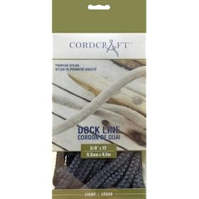Cordcraft Dockline Double Braided Nylon (3 8X15, Navy) by 