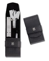 Henckels Twinox 97106-004 Manicure Set Dauphine Black-2 Pieces-Nail Clipper-Nose Hair Trimmer