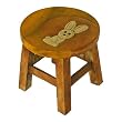 Handmade Bunny Rabbit & Crescent Moon Design Stool