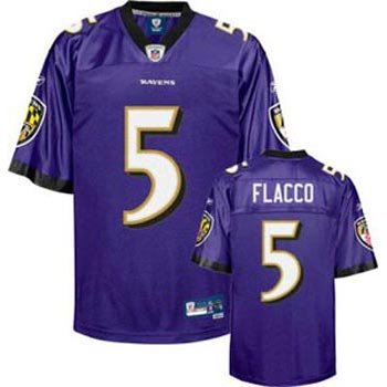 Joe Flacco Baltimore Ravens NFL Youth Reebok Premier Jersey - Youth-XL