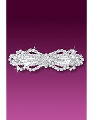 Clear Rhinestones Pretty Hairclip Hair Clip Weddings Functions Bridal by Roger Enterprises