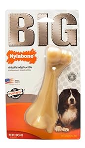 Nylabone Big Chews for Big Dogs, Beef Bone,