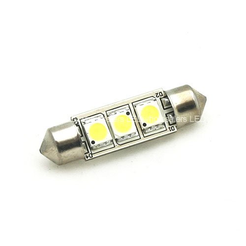 37mm High Power 3 LED SMT Festoon Bulb White Dome Light,1404