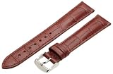 Hadley-Roma Men's MSM898RR-180 18-mm Tan Alligator Grain Leather Watch Strap