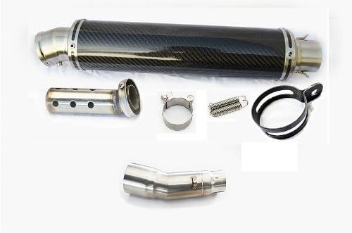 NINJA300 Z300 2013- LCIPARTS Round Titanium carbon Slip-on Exhaust