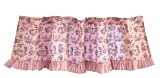 Tadpoles Toile Rod Pocket Window Valance in Pink and Brown