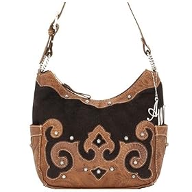 American West Victorian Grace Zip-Top Hobo