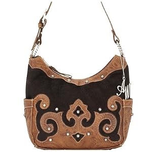 American West Victorian Grace Zip-Top Hobo