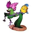 WDCC DISNEY THE LITTLE MERMAID FLOUNDER'S FANDANGO