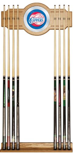 Los Angeles Clippers NBA Billiard Cue Rack with Mirror