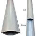 Electriduct Large Corner Duct Cable Raceway (1250 Series) - 5 Feet - Beige