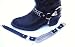 Western Boots Boot Chains Black Leather, 2 Steel Chains
