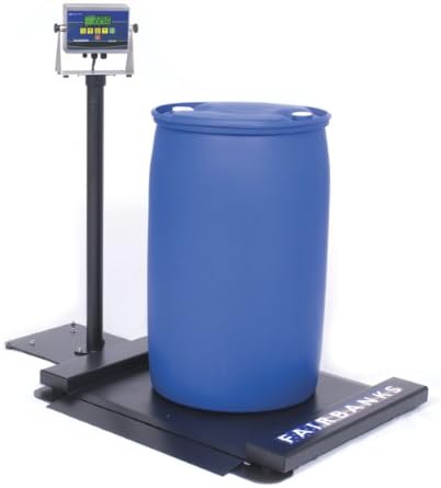 Fairbanks Scales 93888 Aegis Drum Scale with FB2250 SS Instrument, NTEP Approved, 1,000lb Capacity, 38 x 38" Platform, Stainless Steel Scale