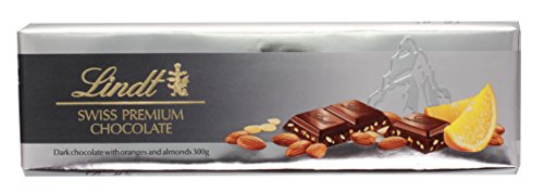 Lindt - Swiss Premium Chocolate Dark-Orange-Almond Schokoladentafel dunkle Schokolade Zartbitter - 300g