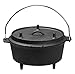 Universal Housewares Pre-Seasoned Cast Iron Camping Dutch Oven