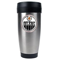 Edmonton Oilers Stainless Steel Travel Tumbler -Primary Logo NHL Hockey
