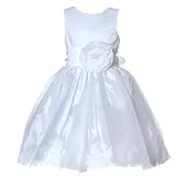 Sophias Style Toddler Little Girls White Flower Girl Dress Girl 2T-6