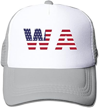 Wa State Of Washington Flag Trucker Baseball Mesh Hat Adjustable Fashion Caps