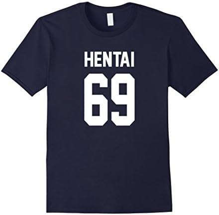 Men's Funny T-Shirt - Hentai 69 T-Shirt - SHIPPED BY AMAZON Large Navy