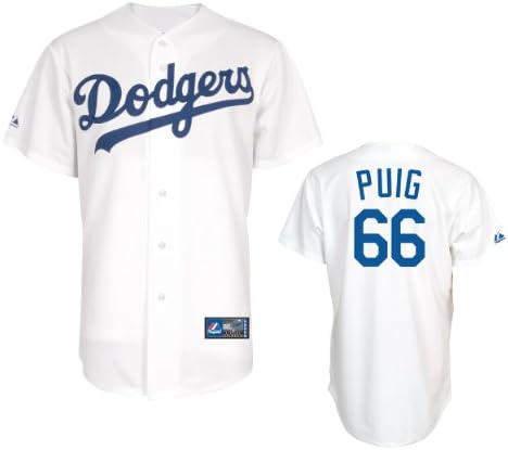 Yasiel Puig Majestic Home Replica Jersey Large