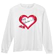 Happy Valentine's Day heart youth long sleeve t-shirt.