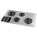 Frigidaire : FEC32C4AC 32in Electric Cooktop - Brushed Chrome