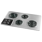Frigidaire : FEC32C4AC 32in Electric Cooktop - Brushed Chrome