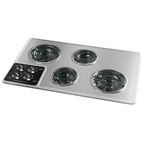 Frigidaire : FEC32C4AC 32in Electric Cooktop - Brushed Chrome