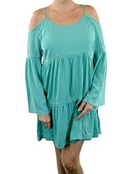 Strapless Knee Length Off the Shoulder Spaghetti Strap Elasticized   Waistline  Gathered Chevron Print Mini Dress  With Ruffles