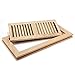 Accord AOFMWU410 Floor Register with Flushed Mount Louvered, 4-Inch x 10-Inch(Duct Opening Measurements), Unfinished White Oak