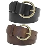 J Crew Women's Genuine Leather Brass Hardward Belt