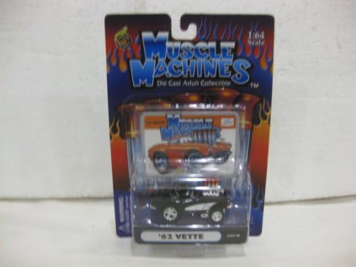 1962 Chevy Corvette GS02-08 In Black Diecast 1:64 Scale By Muscle Machines