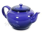 Le Creuset Stoneware 1 -Quart Classic Teapot, Cobalt Blue