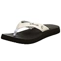 Sanuk Women's Yoga Mat Thong,White,11 M US