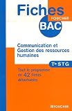 Communication et Gestion des ressources humaines Tle STG