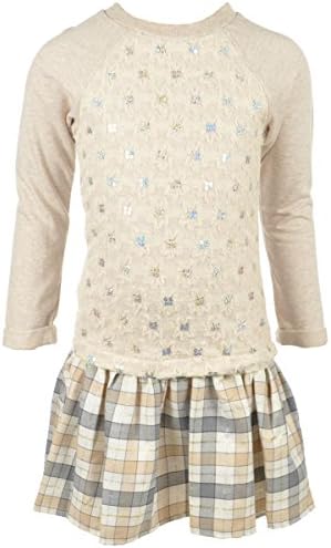 Emily West Big Girls' "Light Bounce" Dress - ivory/gray, 16