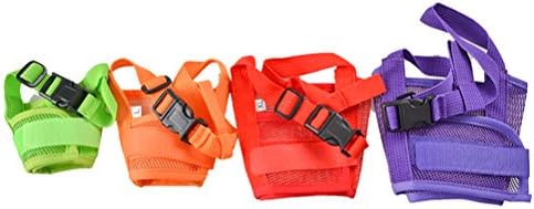 GEILI Canvas Grid Training Pet Muzzle Pet Masks Medium Black