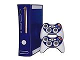 Xbox 360 Skin - NEW - COBALT BLUE system skins faceplate decal mod