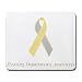 Hearing Impairments Awareness Ribbon Mouse Pad