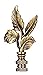 Antique Brass Finish Leaf Finial