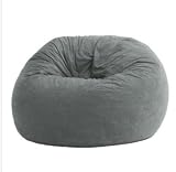 Comfort Research 4-Foot Large Fuf in Comfort Suede, Steel Grey