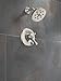Delta Faucet Addison 17 Series Dual-Function Shower Trim Kit with Single-Spray H2Okinetic Shower Head, Stainless T17292-SS (Valve Not Included)