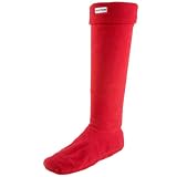 Hunter Solid Welly Socks,Red,M (US Women's 5-7 M)