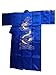 Mens Robe Chinese Dragon Pattern Kimono Bathrobe with Waistband