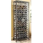 96-Bottle Antiqued Steel Wine Jail