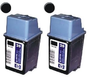 Amazon.com: Take4Less 2-pack Black HP # 20 C6614DN C6614AN Remanufactured Ink Cartridges for 