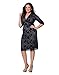 Kiyonna Women's Plus Size Scalloped Boudoir Lace Dress