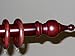 1-3/8 inch Wood Smooth Drapery Rod in Mahogany Finish - 8' long